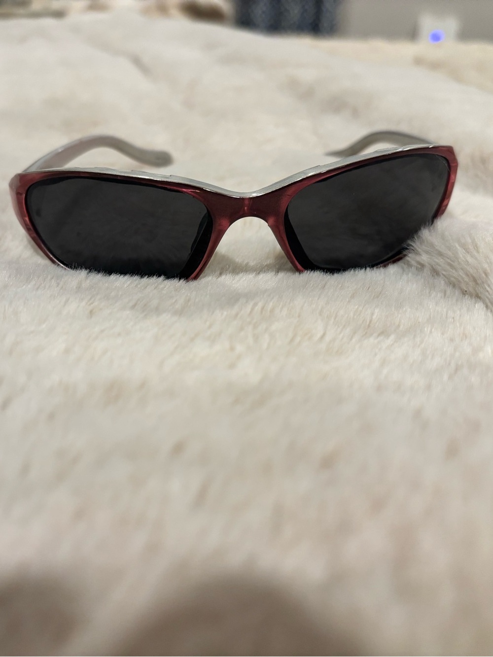 Native Red Cat-Eye Women's Sunglasses with Dark Lenses